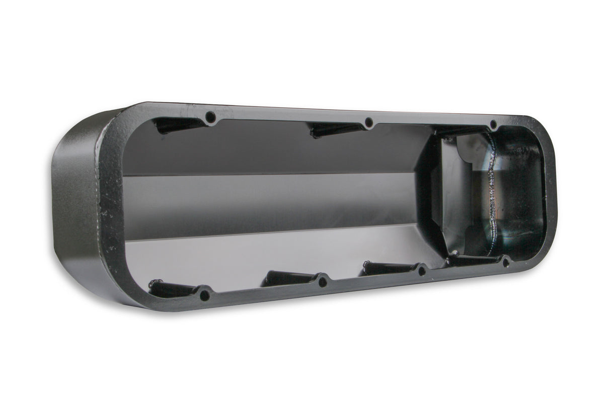 Mr Gasket Fabricated Aluminum Valve Covers - Black Finish - 6831BG