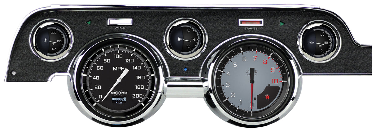 Classic Instruments AutoCross Gray 1967-68 Mustang - MU67DAXG