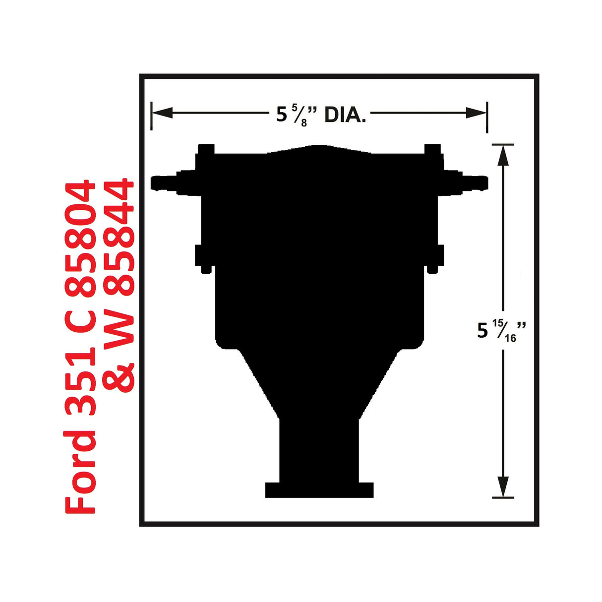 MSD Ford 351W Crab Cap Distributor - 85844