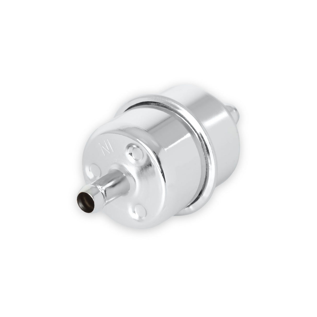 Mr Gasket Chrome Fuel Filter - Fits 3/8 Inch Hose - 9746