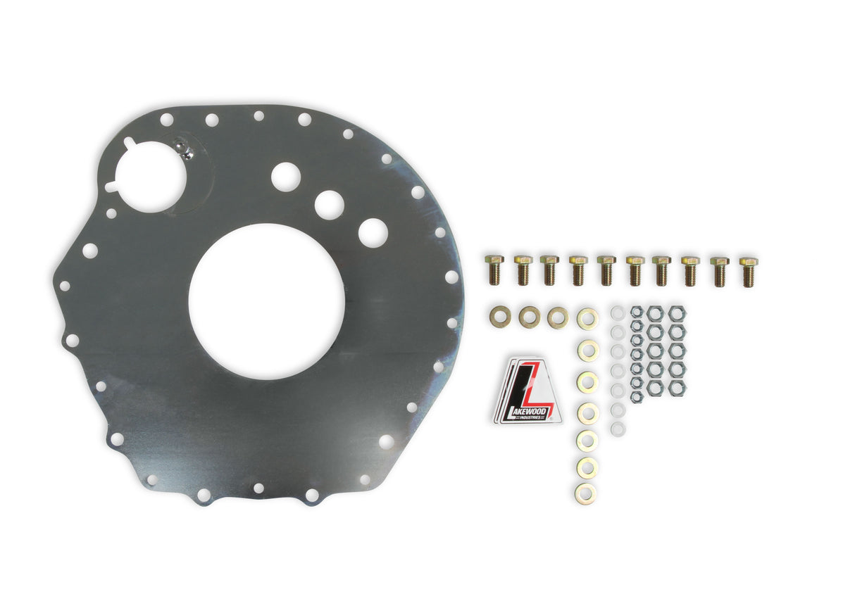 Lakewood Safety Block Plate - Chevy - Steel - Manual Transmission - 15705