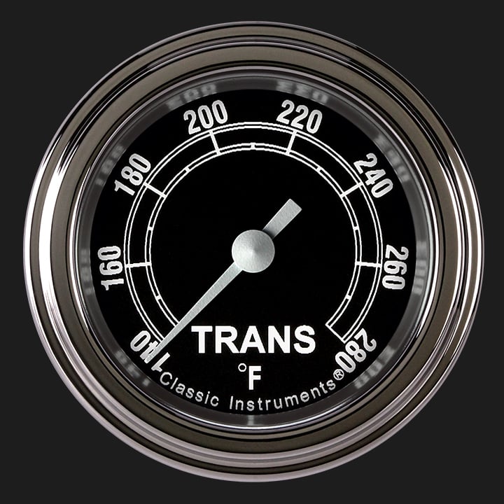 Classic Instruments Traditional 2 1/8" Transmission Temperature Gauge - TR127SLF