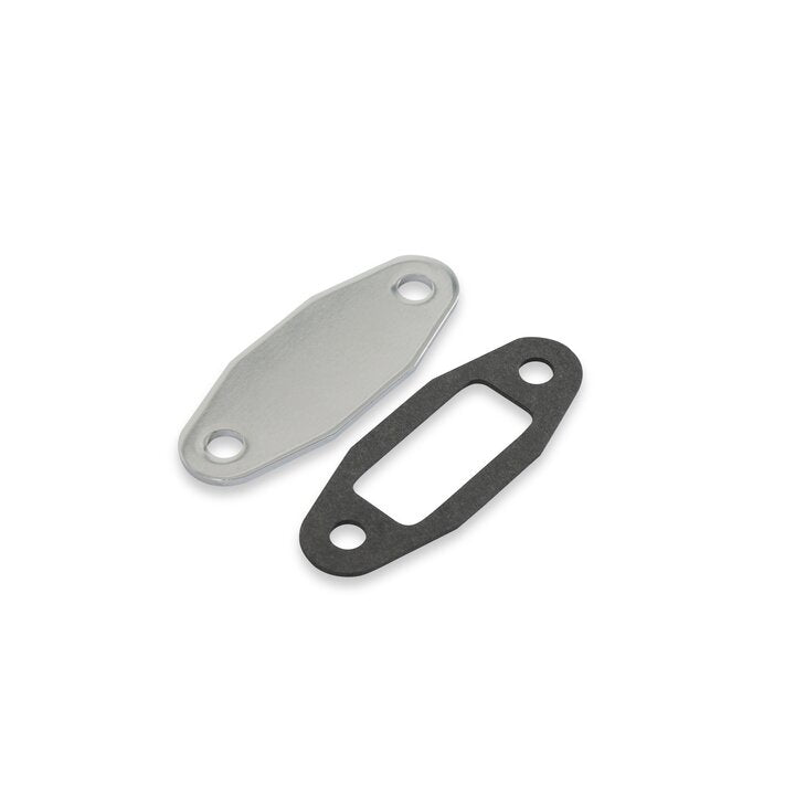 Mr Gasket Fuel Pump Block Off Plate - Chrome - 1517