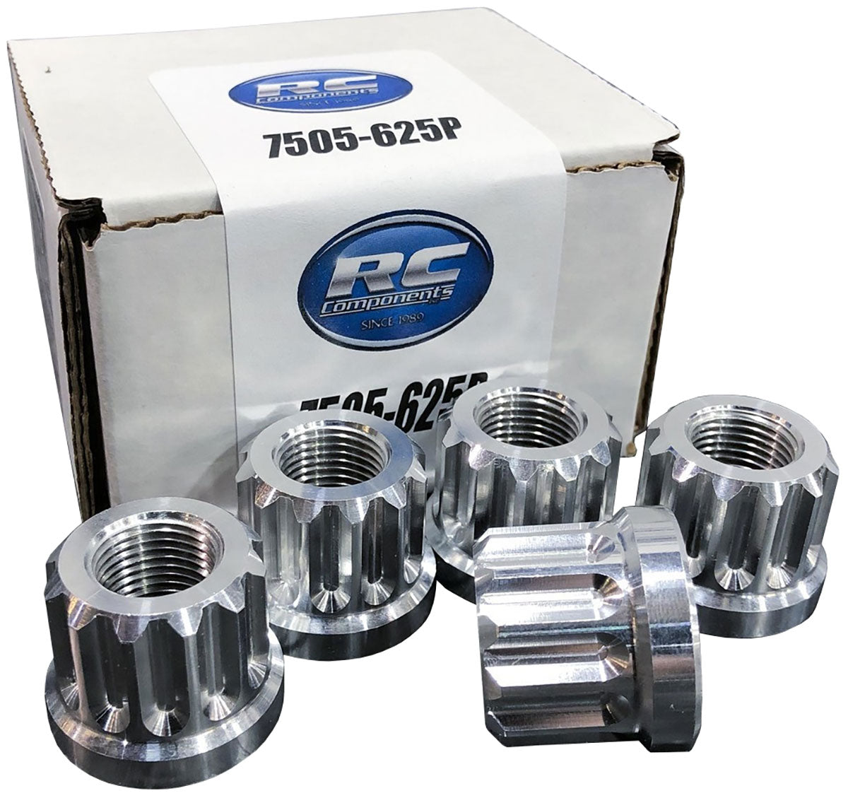 RC Comp 12-Point Wheel Nut Set, 5/8-18" R/H Thread, Black Eclipse Finish - RCCSLUG625-01P RCCSLUG625-01P