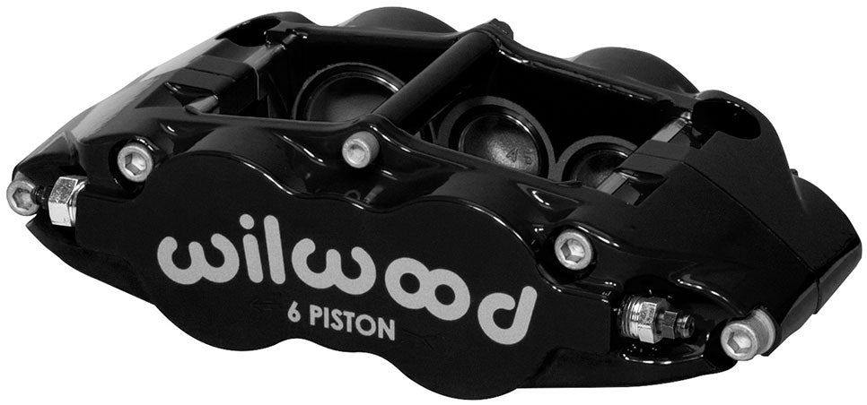 Wilwood 6-Piston FNSL6R Caliper, 1.62/1.12/1.12" Pistons, 1.10" Disc - WB120-11781-BK WB120-11781-BK