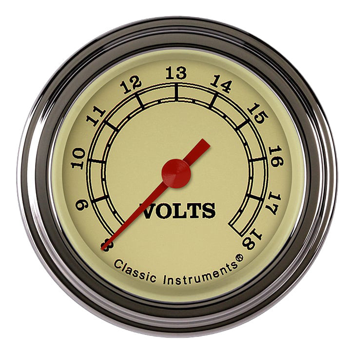 Classic Instruments Vintage 2-1/8" Volt Gauge - VT130SLF