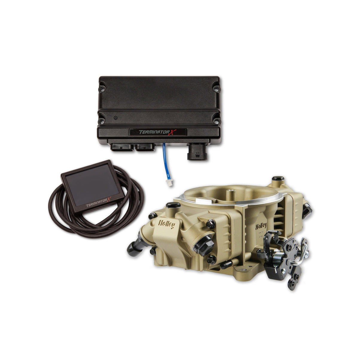 Holley 550-1022 EFI Terminator X Stealth GM LS 4150 - Gold