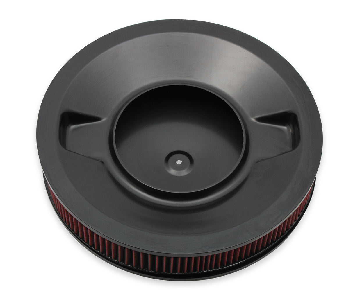 Holley 120-4630 4500 drop base air cleaner black w/3" red washable gauze filter