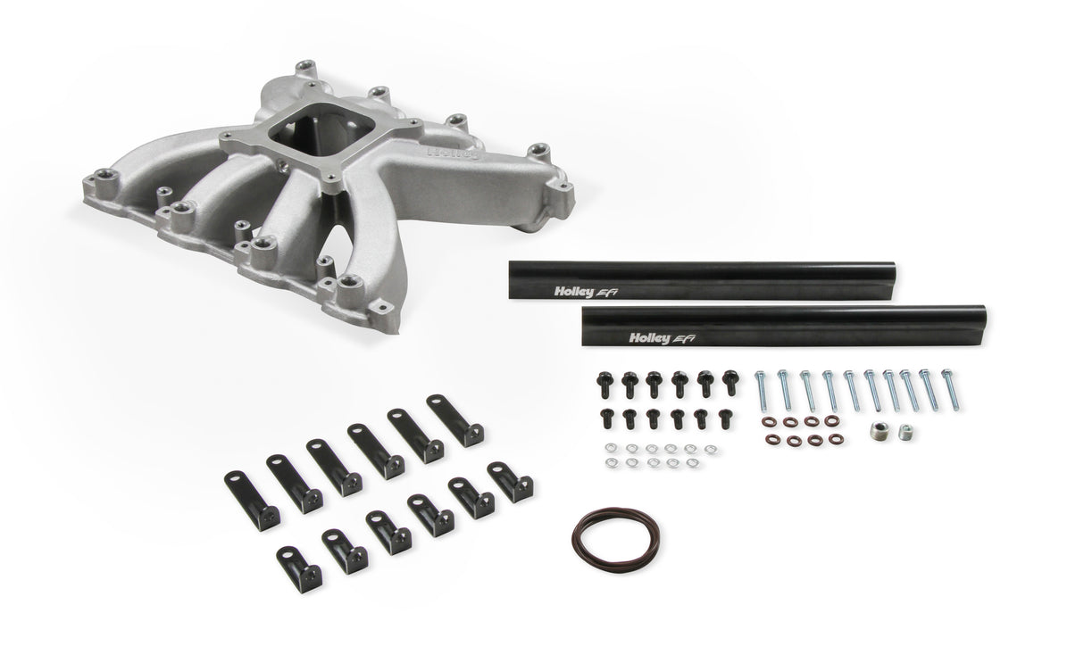 Holley 300-269BK Single Plane EFI Intake - GM LS7-Black