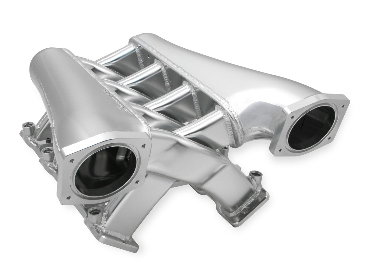 Holley 822201 Sniper EFI Fabricated Intake Manifold Dual Plenum 92mm LS3/L92, Rail Kit - Slvr