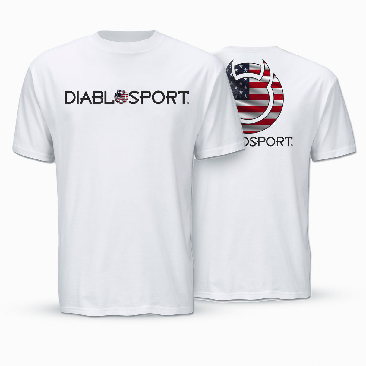 DiabloSport USA Flag Shirt White 3XL - G1076