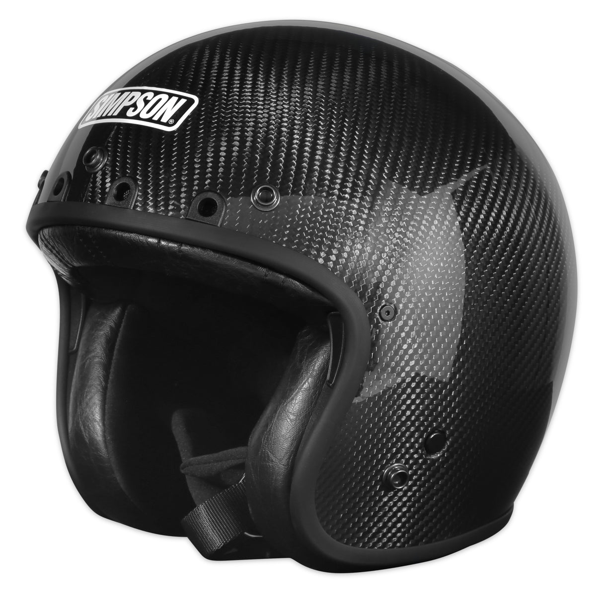Simpson Motorcycle Chopper Helmet - Carbon Fiber XS - CHOPCXS