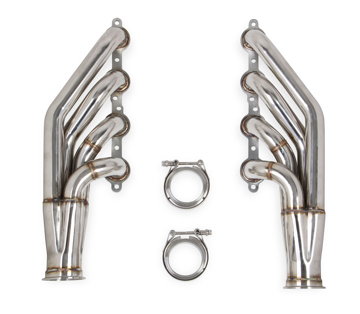 Flowtech LS Turbo Headers-Natural Finish - 11537FLT