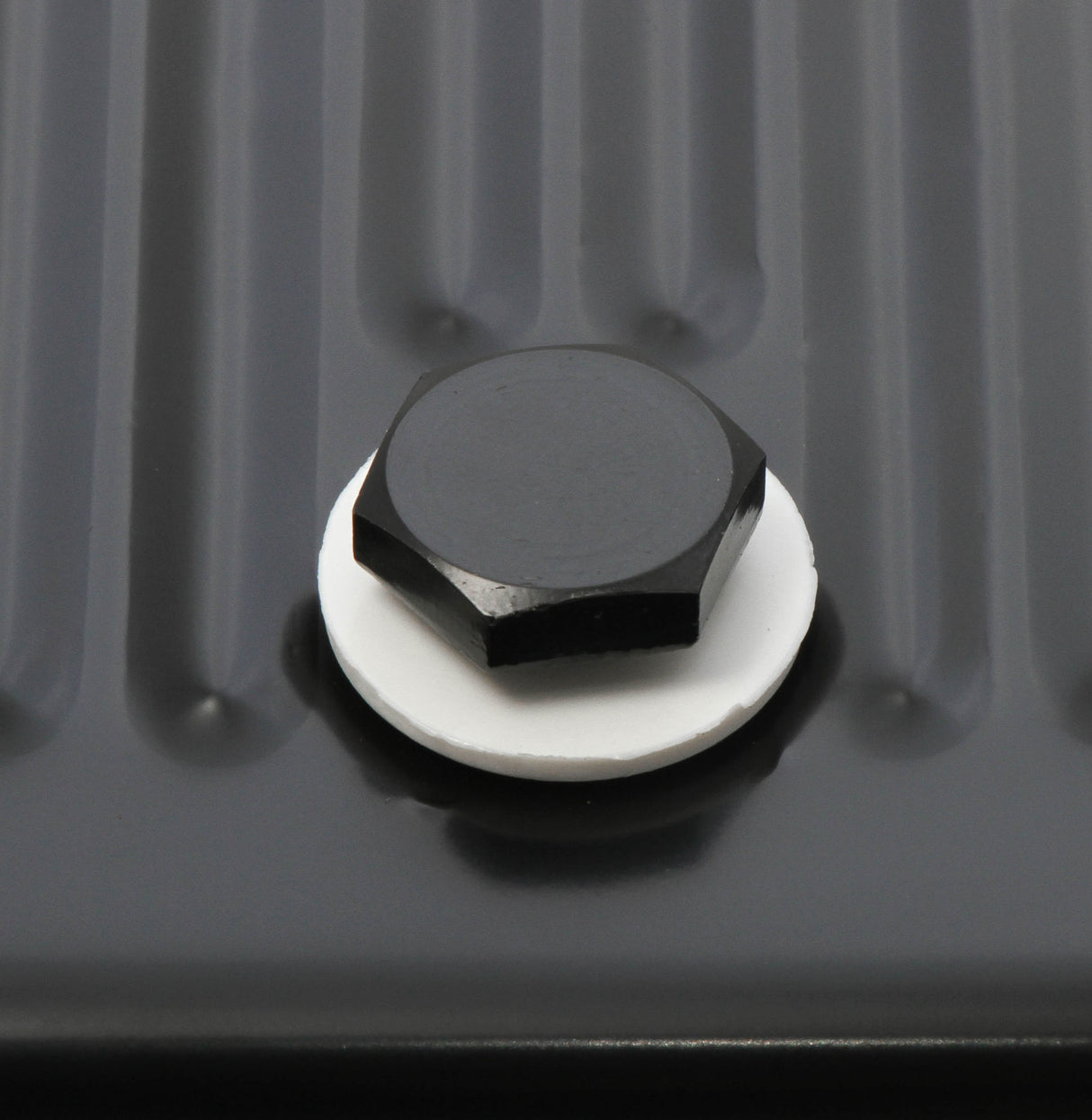 Mr Gasket Transmission Oil Pan - Black Steel - 9756BMRG