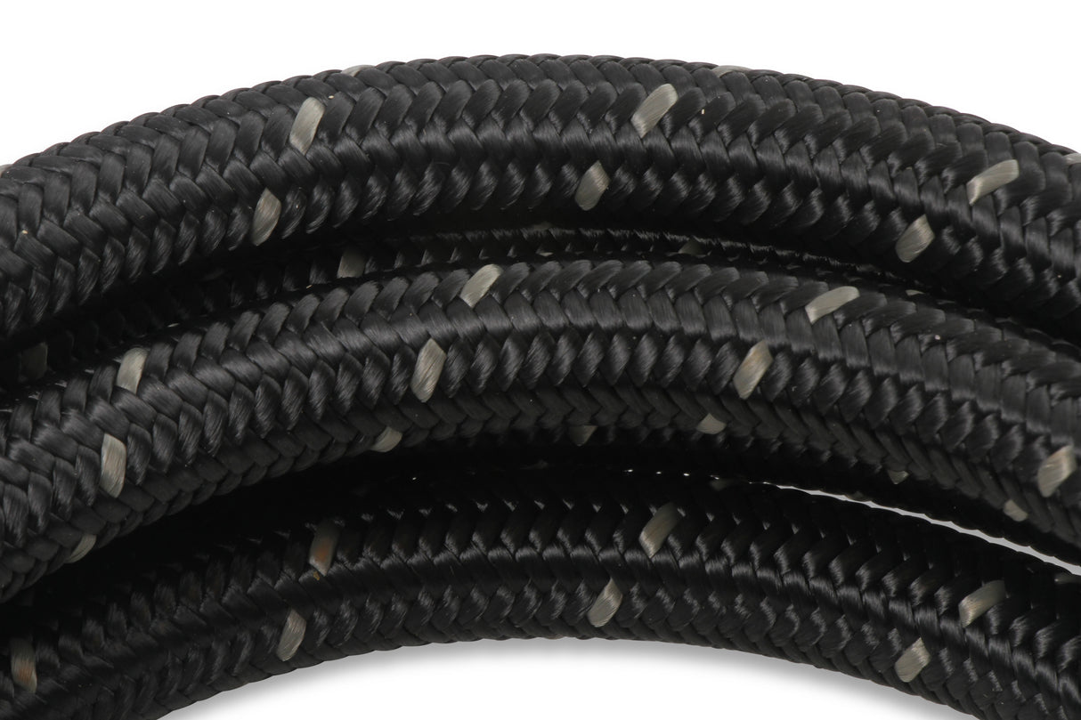 Mr Gasket Black Nylon Braided Hose 8 AN - 10 Feet - 841008