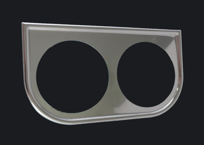 Classic Instruments Chrome Under Dash Panel / 2-Hole - MT55