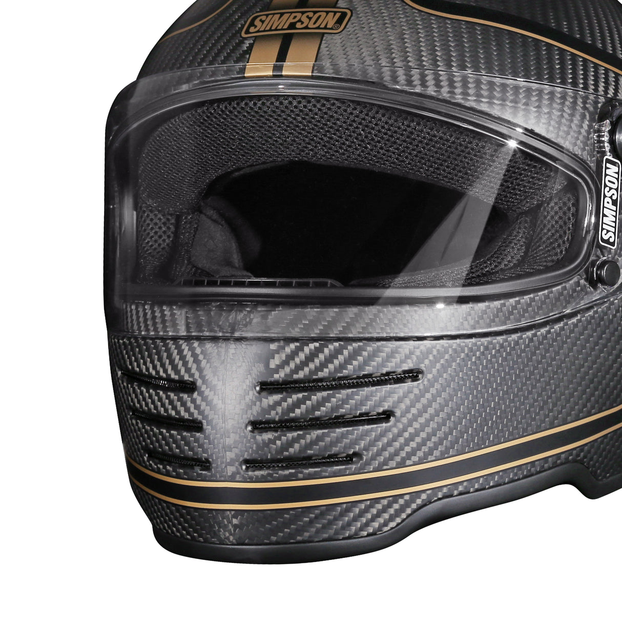 Simpson Motorcycle M62 Bandit Helmet - Hondo Carbon - Small - M62HONDOCSM