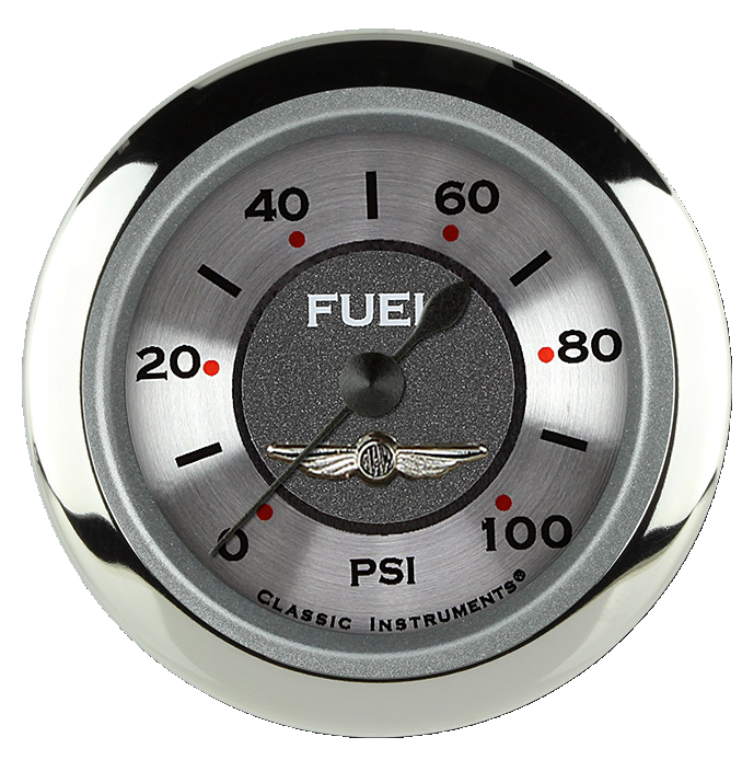 Classic Instruments All American 2 1/8" Fuel Pressure Gauge, 100 psi - AW146SRC