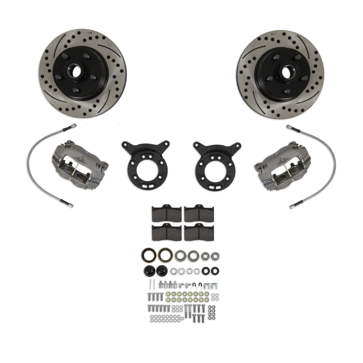 Scott Drake 64-69 Wilwood Disc Brake Conversion w/ Drilled & Slotted Rotors - DBC-6569-WW-DSR