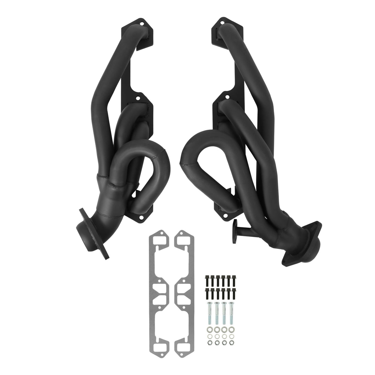 Flowtech Shorty Headers - Black Painted - 91940FLT