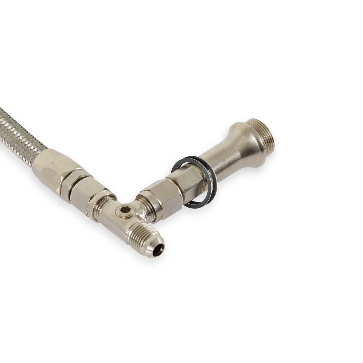 Quick Fuel SS Fuel Line #6AN Silver - 34-6000SSQFT
