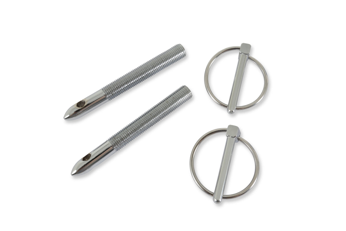 Mr Gasket Hood & Deck Pinning Kits - With Screw-On Scuff Plates - 1017