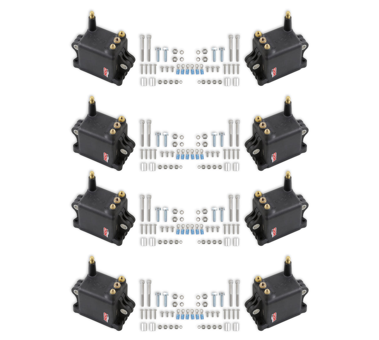 MSD Ignition Coil - High Output - Black - 8-Pack - 828038