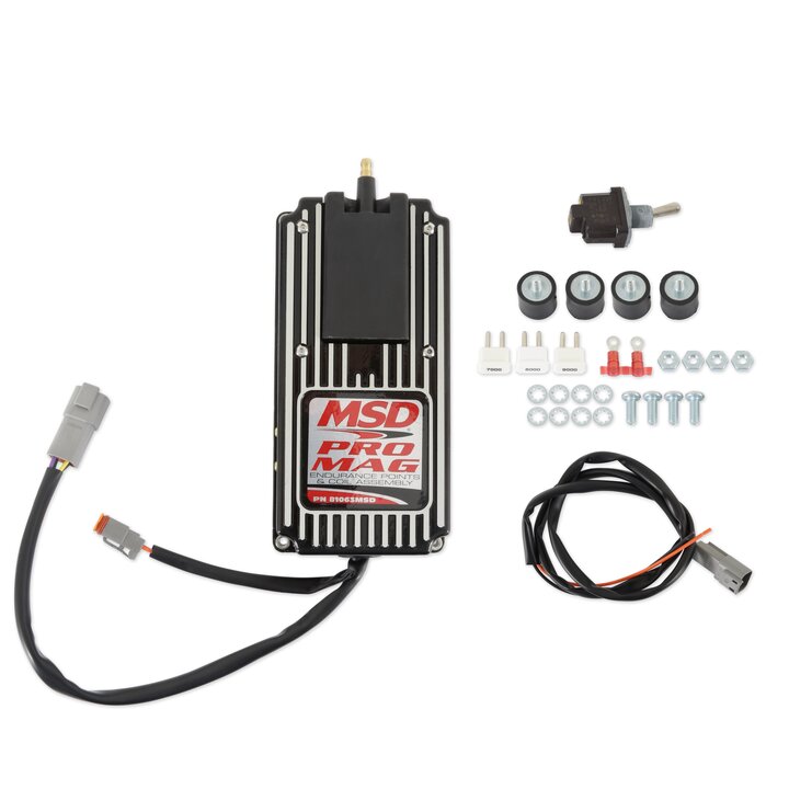 MSD Pro Mag 12/20 Amp Electronic Points Box, Black - 81063MSD