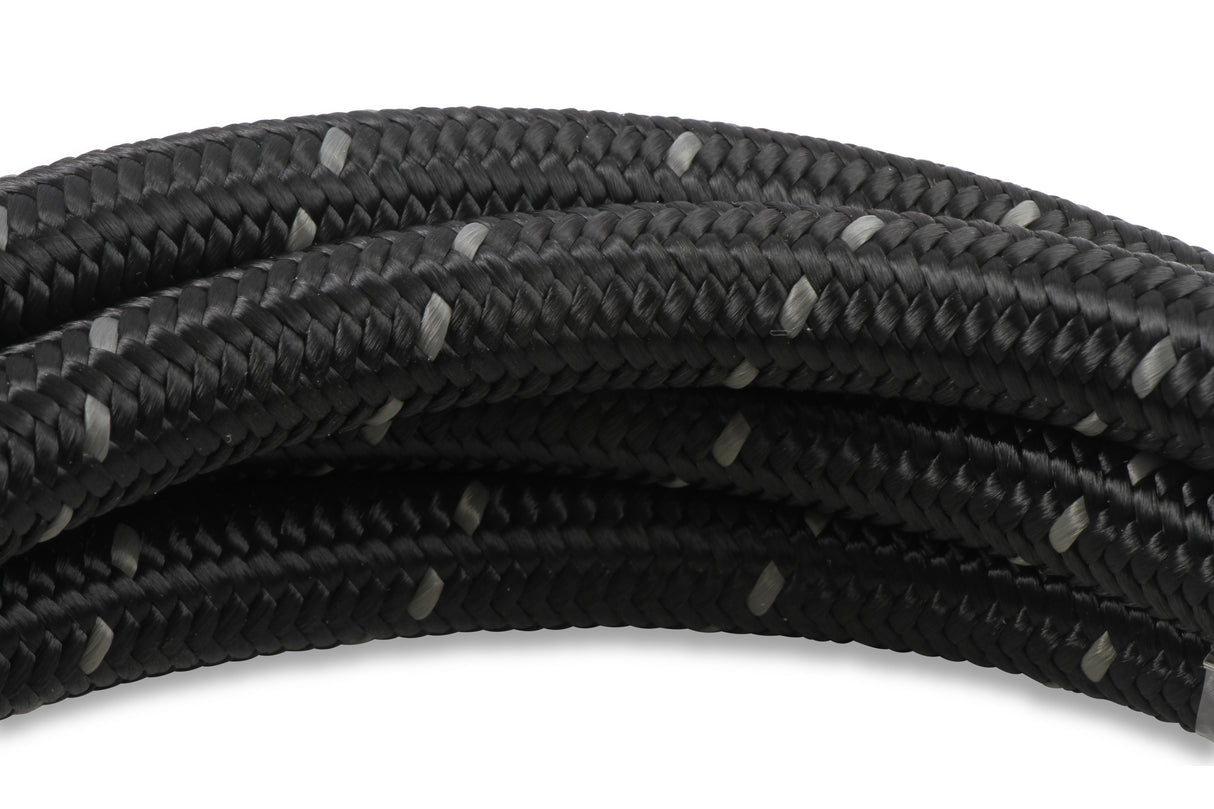 Mr Gasket Black Nylon Braided Hose 6 AN - 10 Feet - 841006