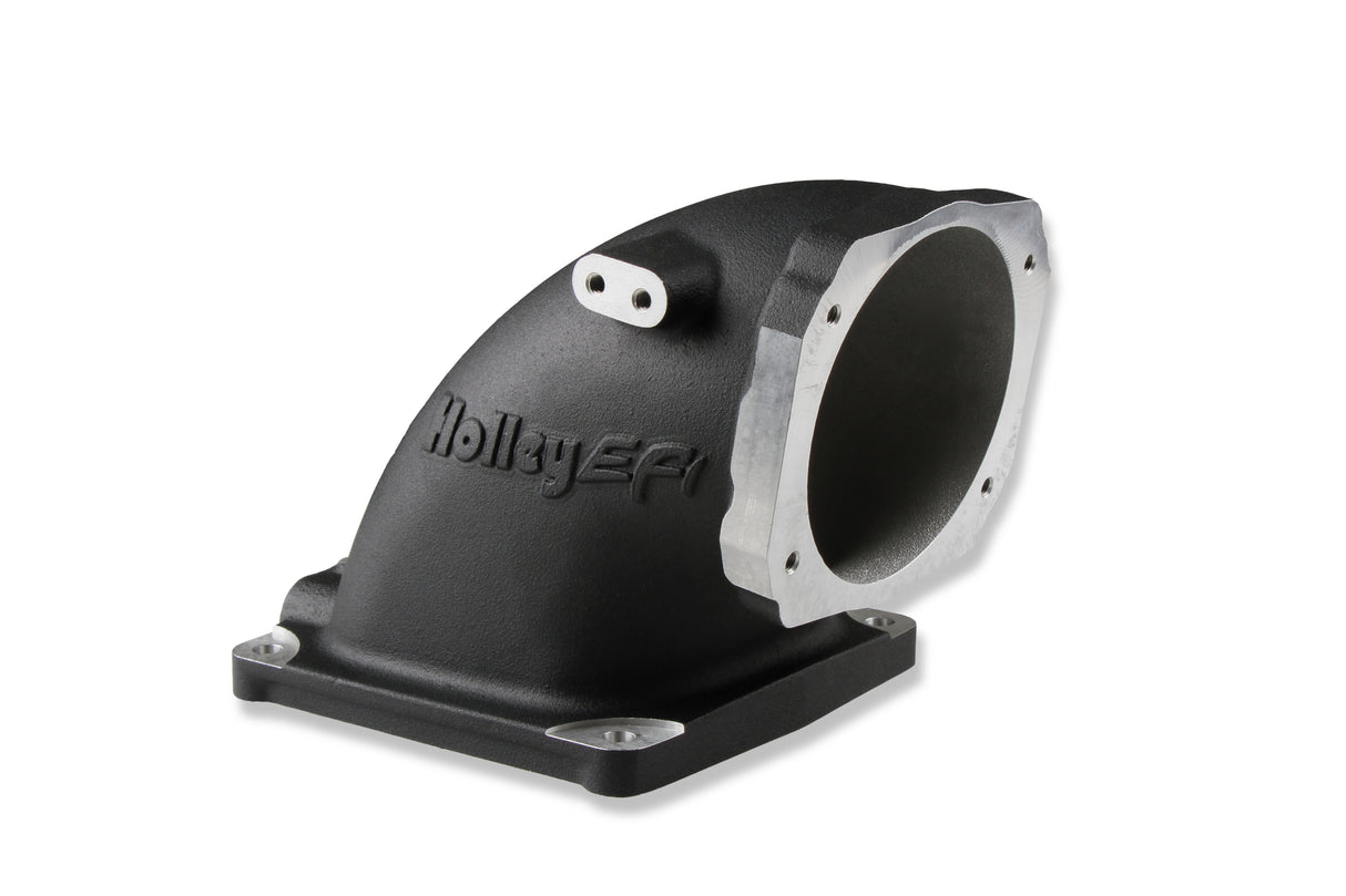Holley 300-248BK Black Cast Aluminum 4500 EFI Throttle Body Intake Elbow-Ls
