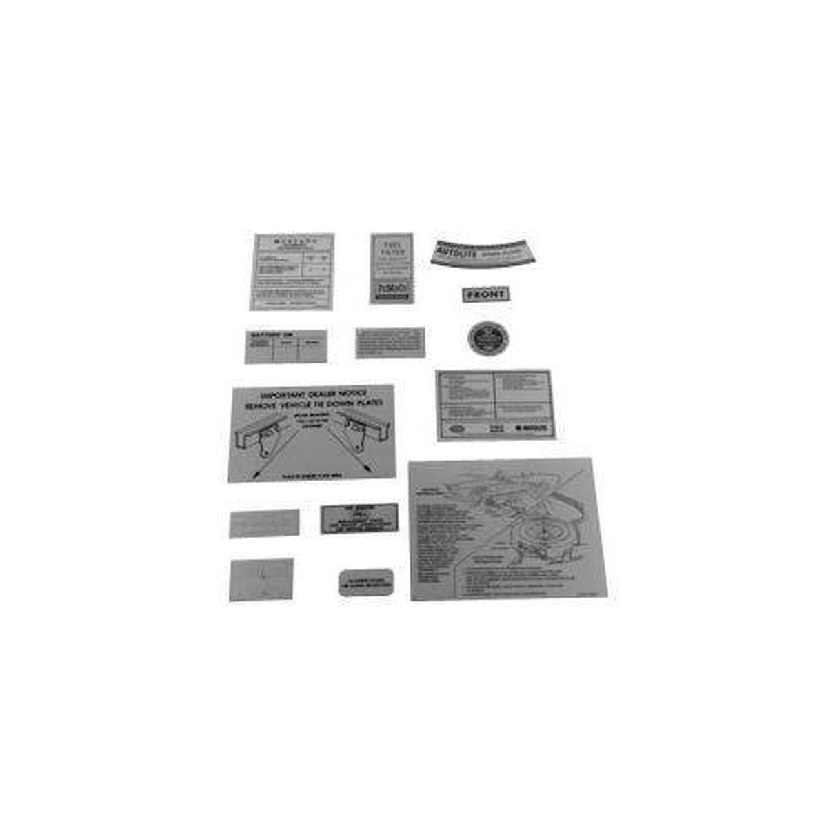 Scott Drake 14 Piece Decal Kit - DK-27