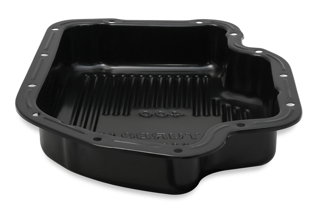 Mr Gasket Transmission Oil Pan - Black Steel - 9786BMRG