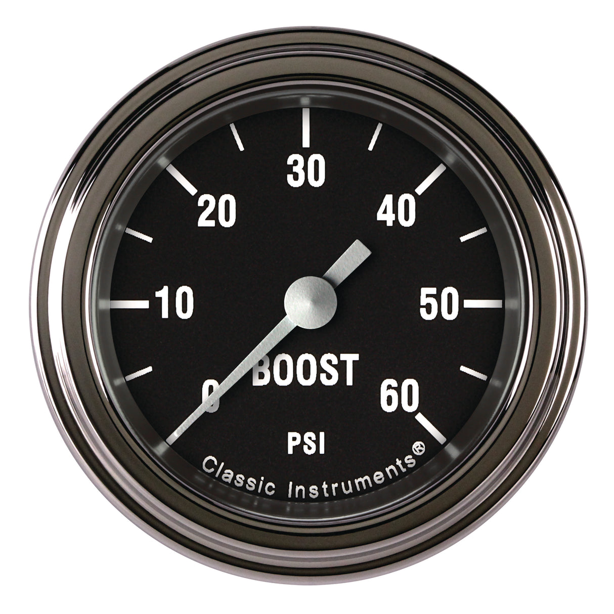 Classic Instruments Hot Rod 2-1/8" Boost Gauge (60 PSI) - HR143SLF