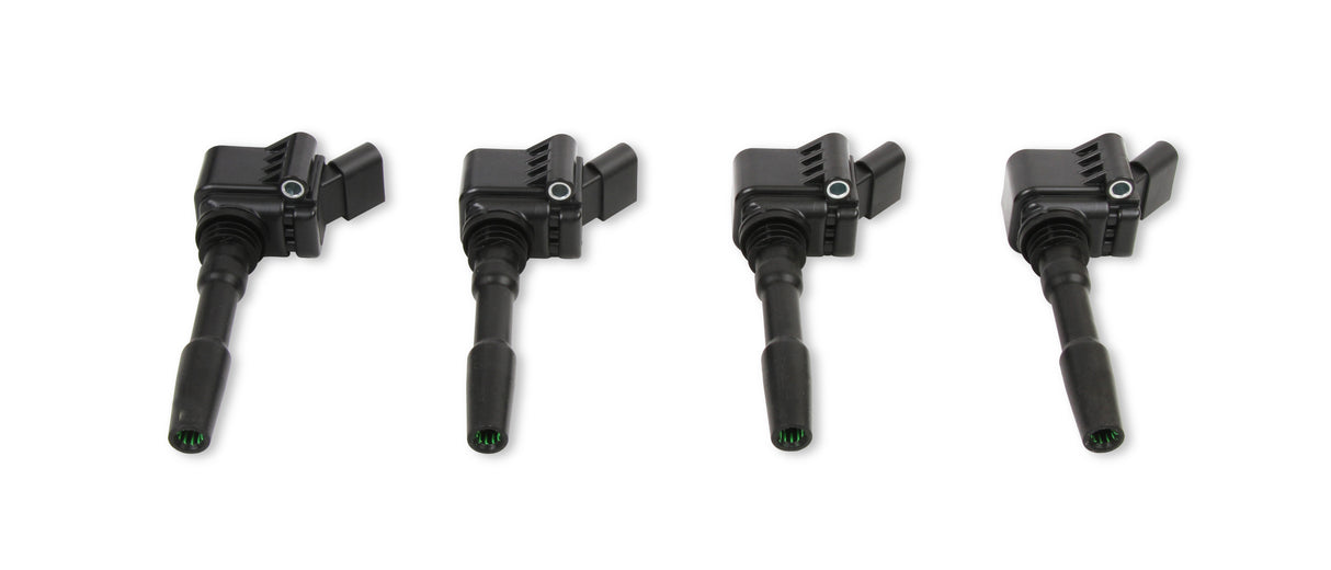 ACCEL Ignition Coils - 2014-2019 VW/Audi 1.8/2.0L Engines, 4-Pack, Black - 140088K-4