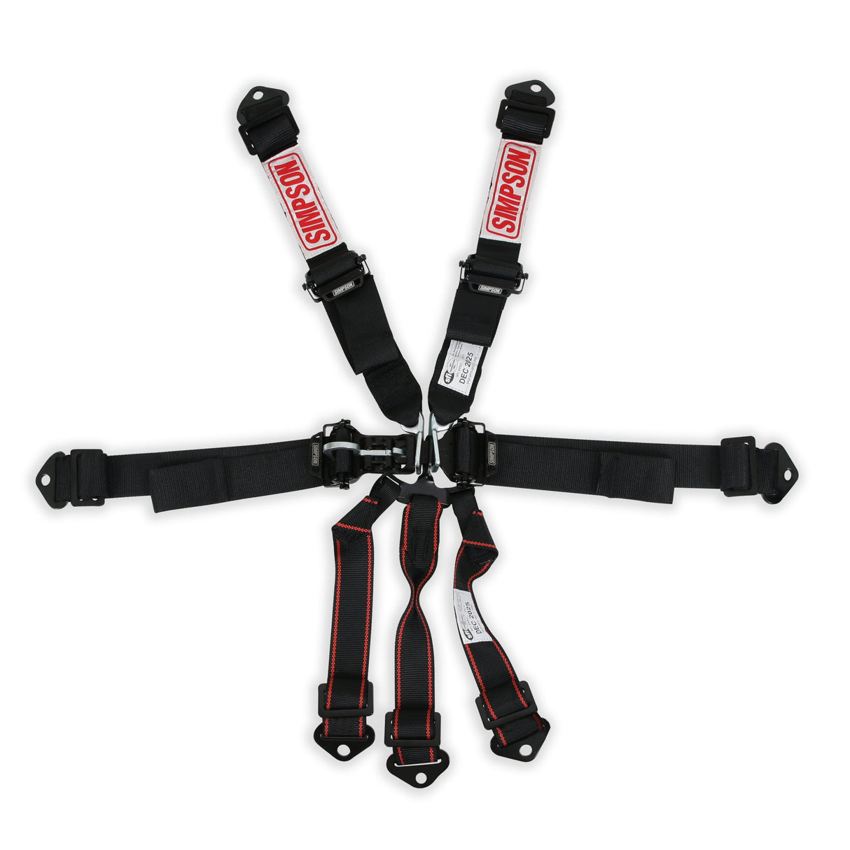 Simpson Latch & Link Harness 2" Double Pull down SFI 16.1 - 12LD7WB