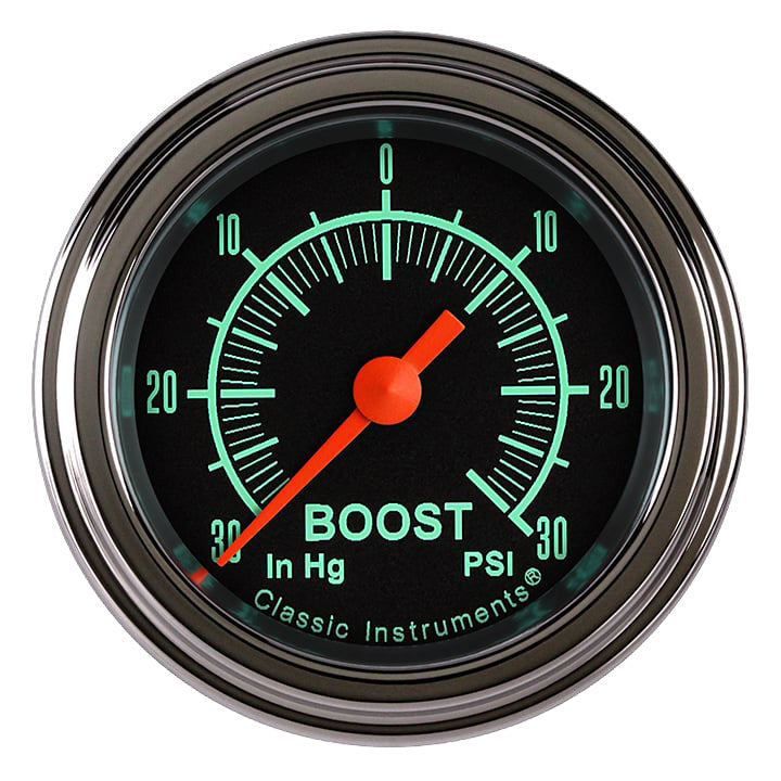 Classic Instruments G/Stock 2-1/8" Boost/Vac Gauge - GS141SLF