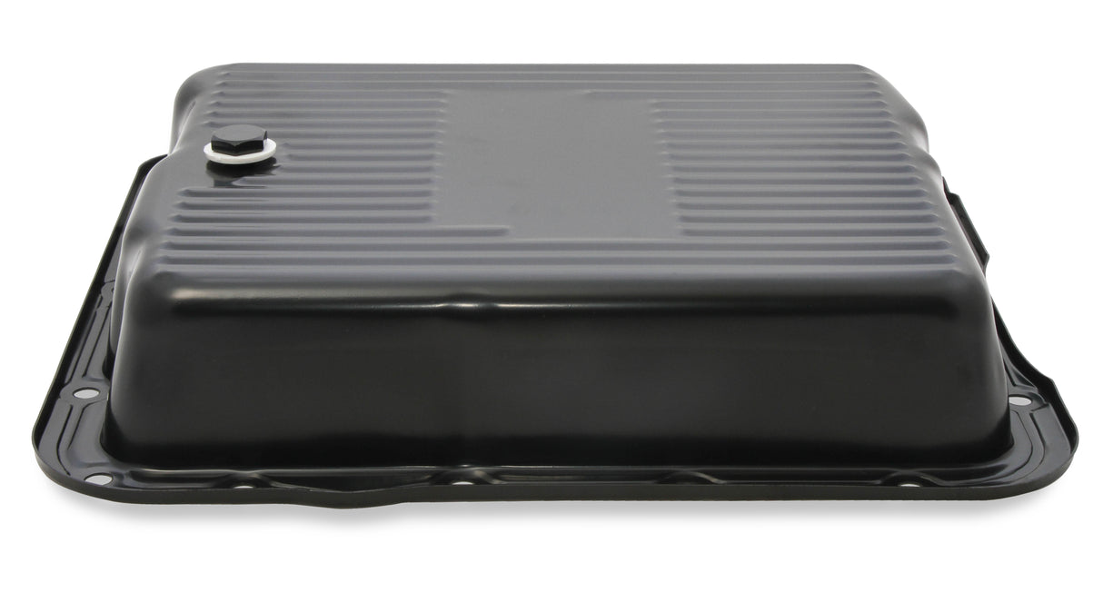 Mr Gasket Transmission Oil Pan - Black Steel - 9767BMRG