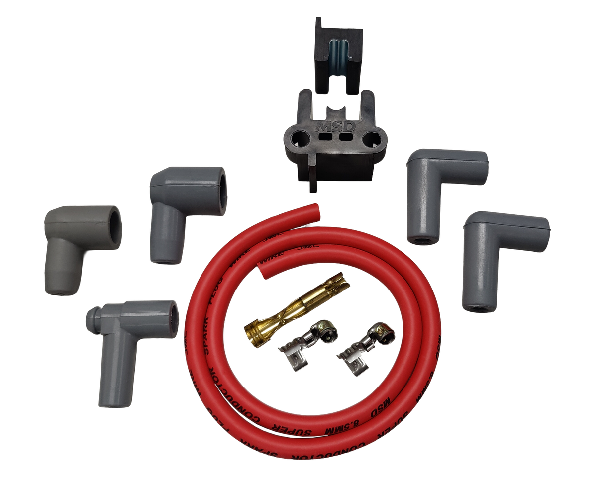 MSD Universal Coil Wire 8.5mm Super Conductor - Red - 24in - Universal HEI - 84079
