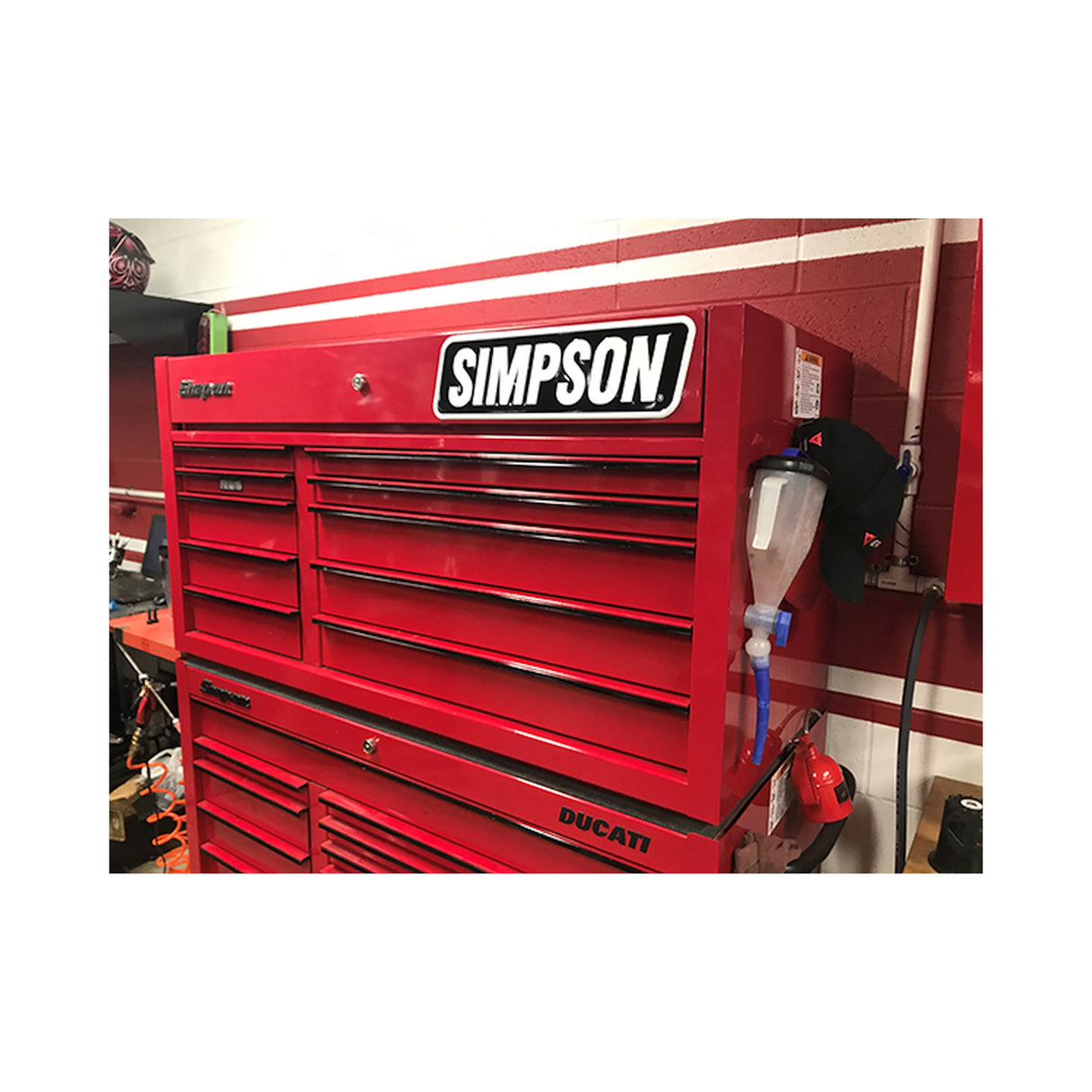 Simpson Motorcycle Simpson Racing Embossed Aluminum Simpson Sign - SIGNMOTO