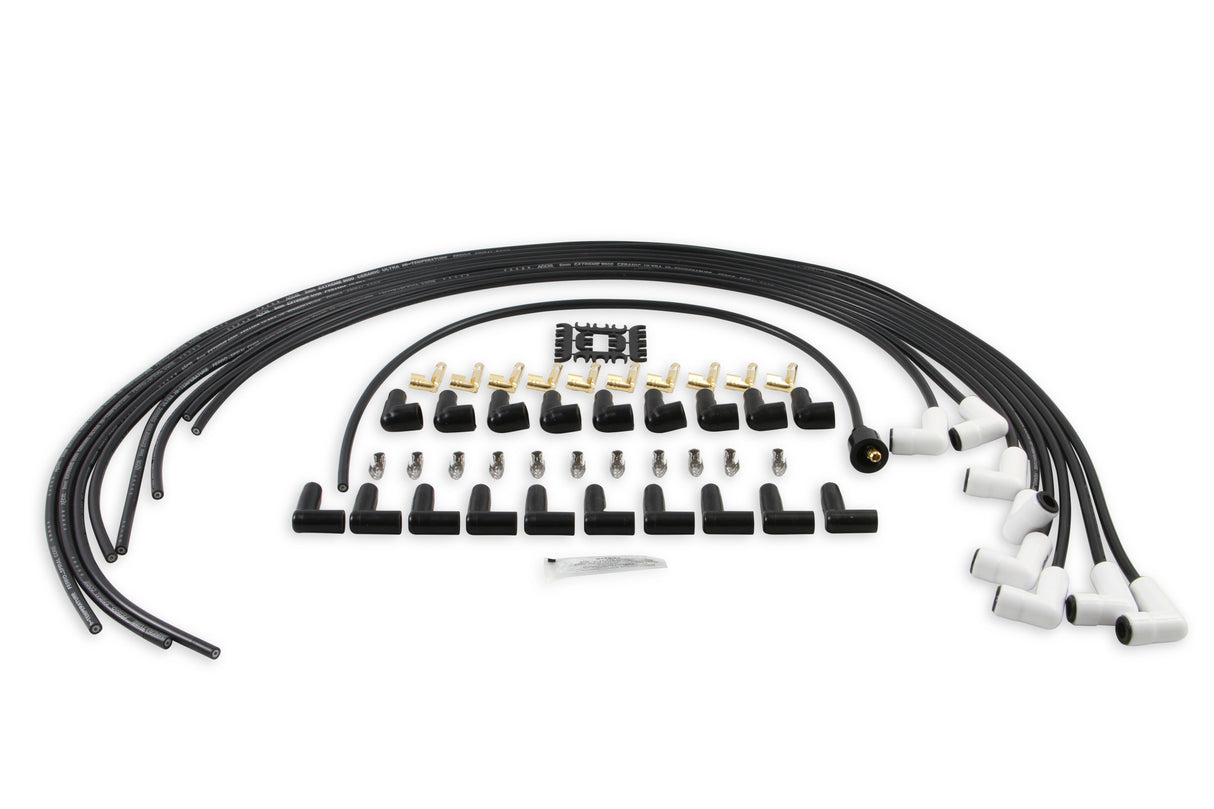 ACCEL Spark Plug Wire Set - Universal - 90 Deg White Ceramic Boots - 9001C