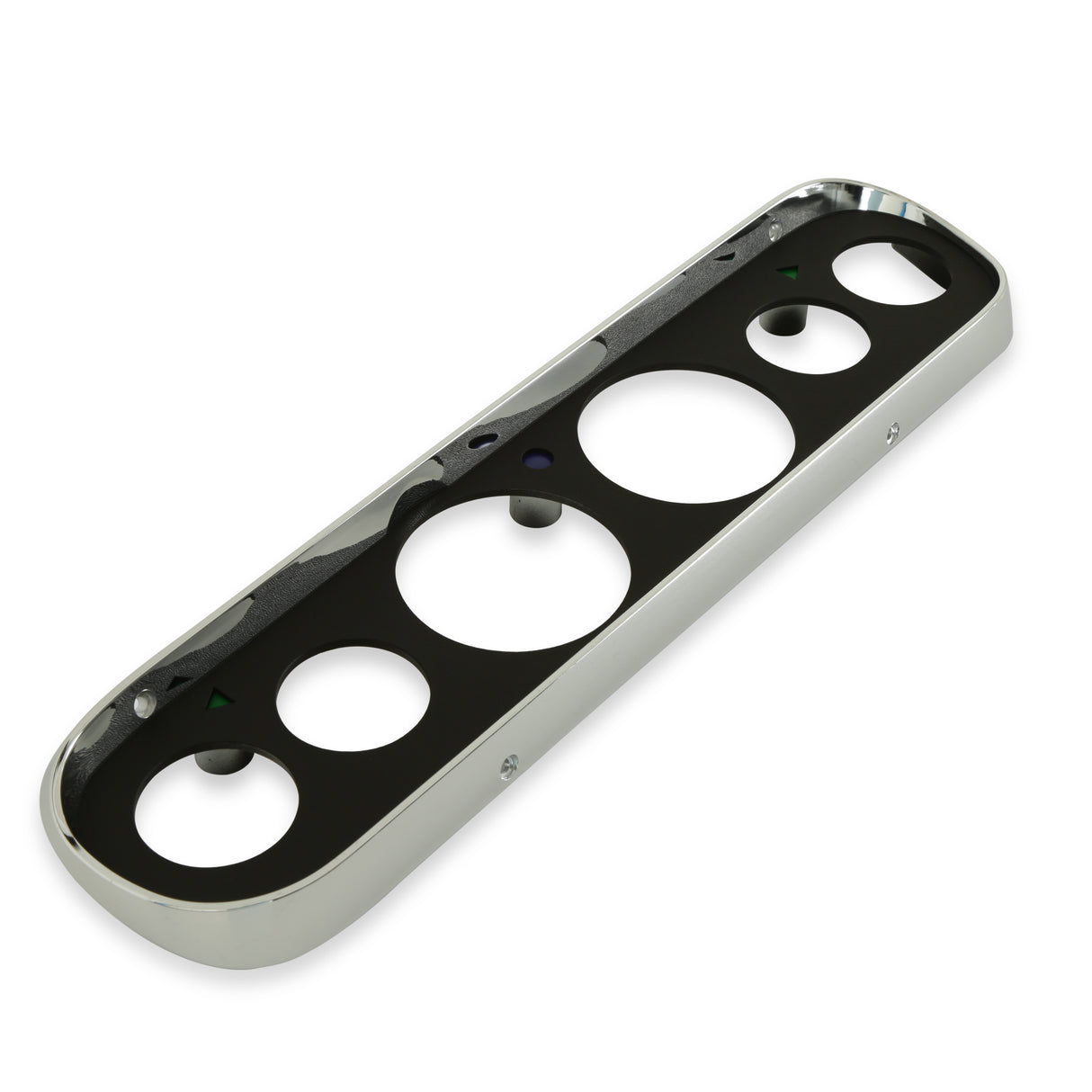 Scott Drake 6 Hole Instrument Bezel Black - C5ZZ-10838-6-BK