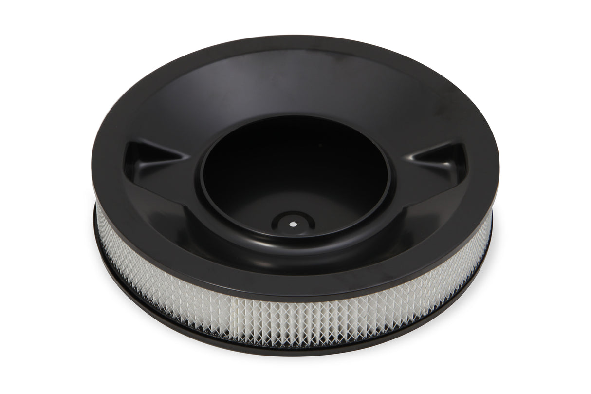 Holley 120-4635 4500 drop-base air cleaner black w/3" paper filter