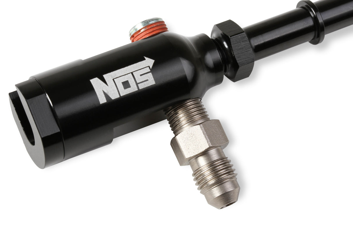 NOS Late Model Billet Fuel Line Adapter - Fits 3/8" Fuel Rail - 17002NOS