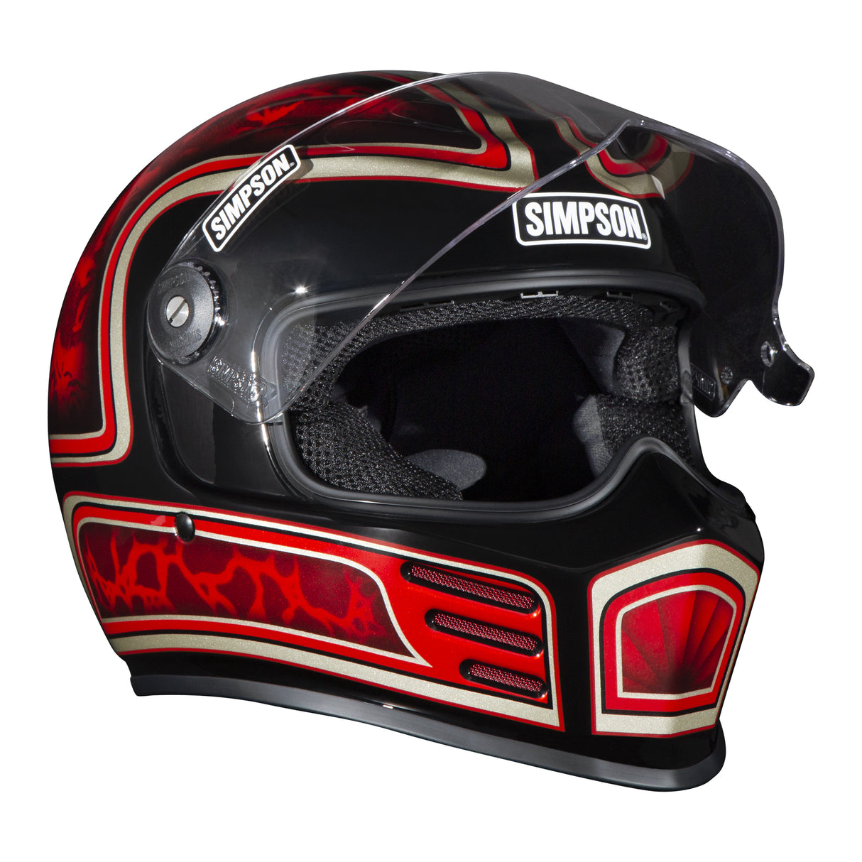 Simpson Motorcycle Outlaw Bandit 3.0 Helmet - Schultz Designs 2026 - Large - OB3SD26LG