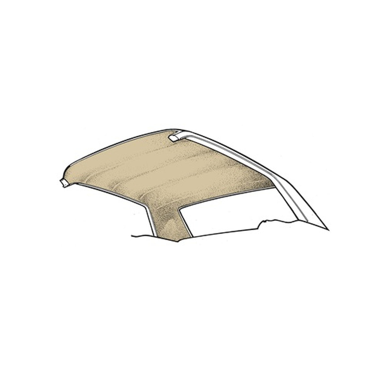 Scott Drake 65-70 Coupe Headliner (Parchment) - HL-FM-CP-65-PR