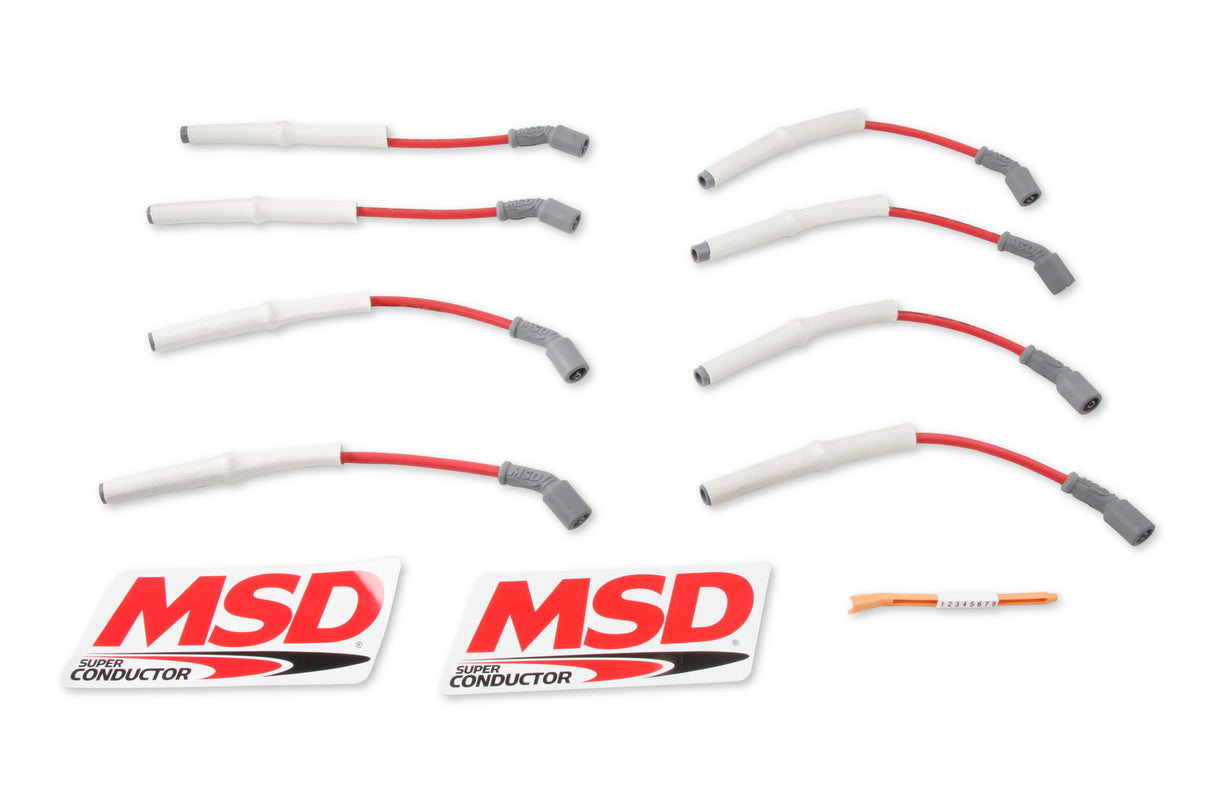 MSD Super Conductor Spark Plug Wire Set, GM 2001, Truck, 8.1L - 39849