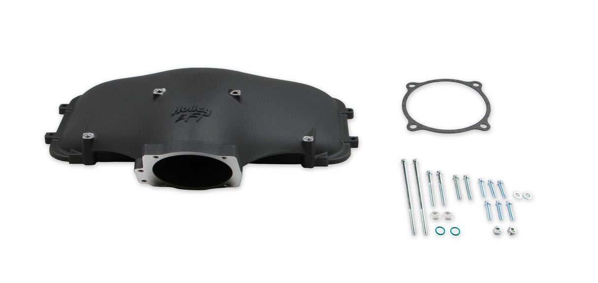 Holley 300-301BK HI-RAM 105MM Cast Side Mount Plenum Top