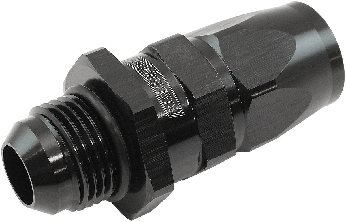 Aeroflow Male AN Swivel Straight Hose End -10AN to -10AN PTFE (Teflon®) Hose End - AF580-10-10DBLK AF580-10-10DBLK
