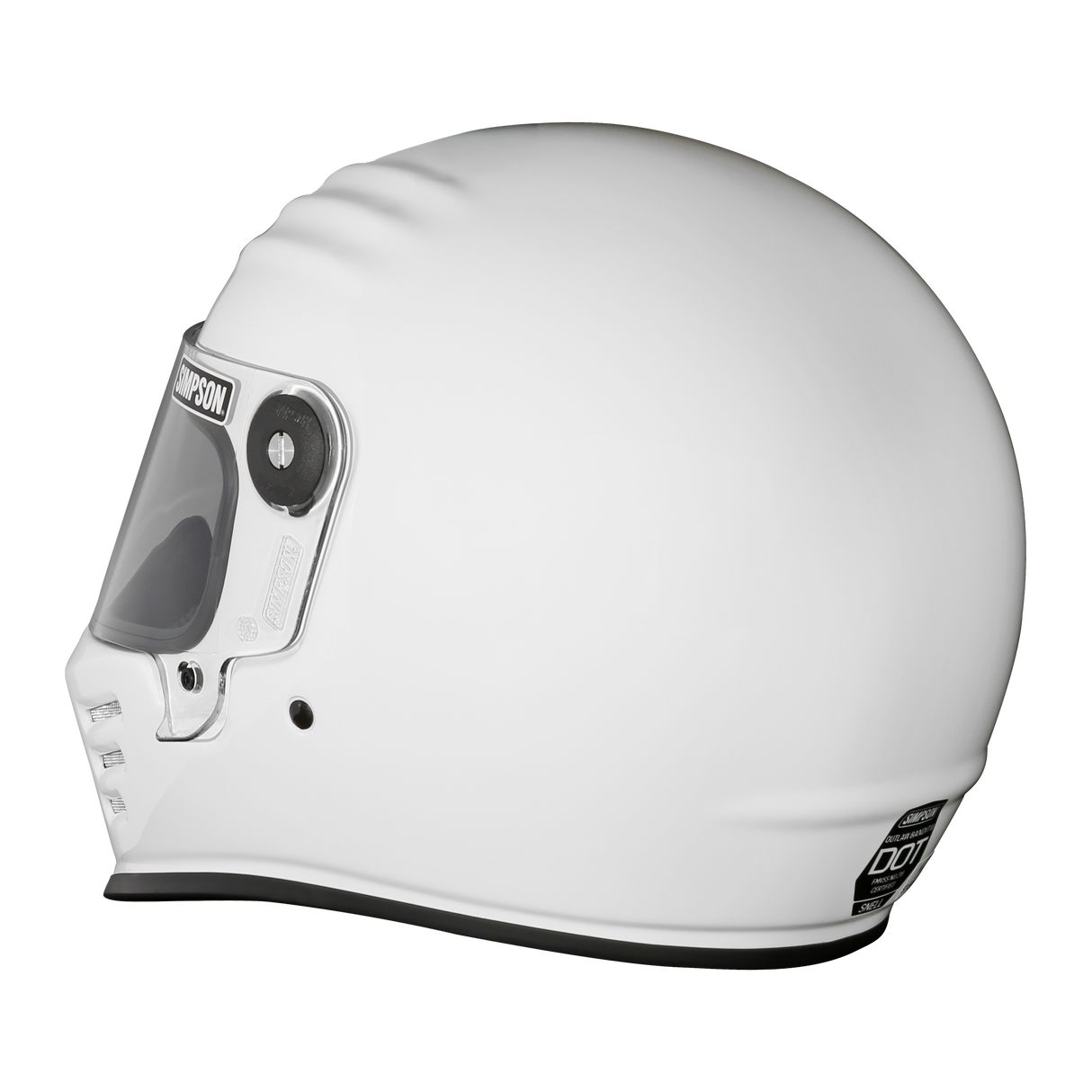 Simpson Motorcycle Outlaw Bandit 3.0 Helmet - White SM - OB31SM