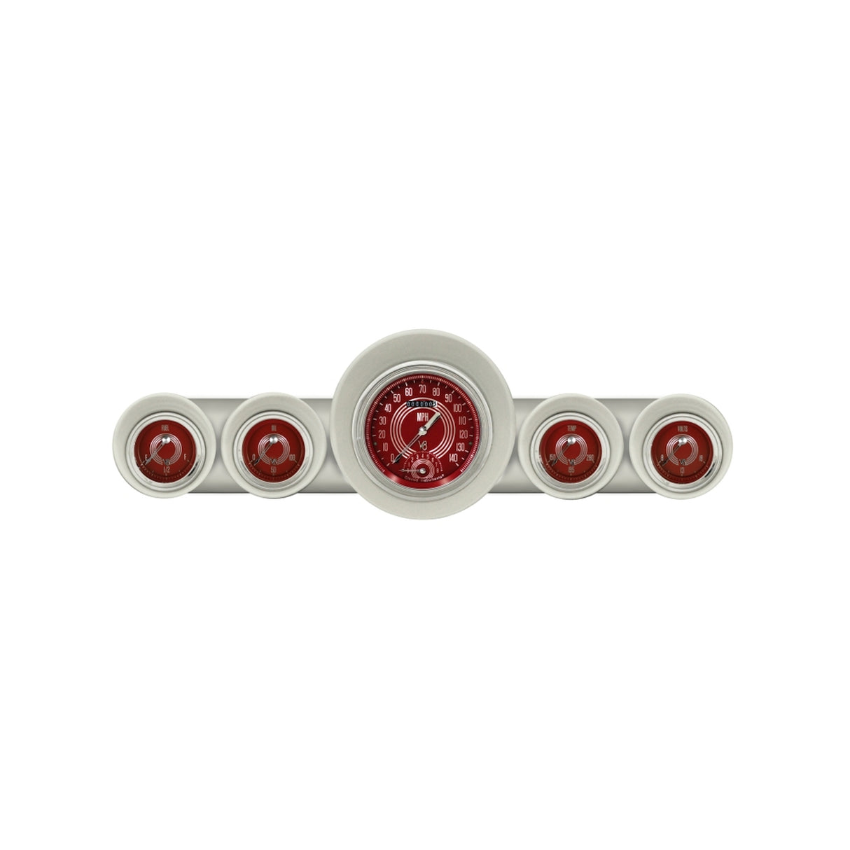 Classic Instruments V8 Red Steelie 1959-1960 Full-size Chevy - CH59V8RS65